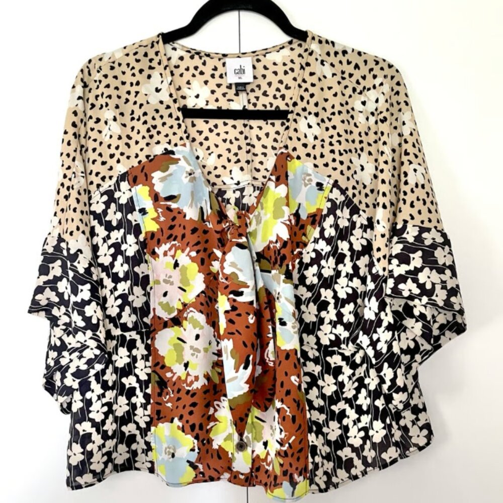 Cabi Patchwork Blouse – Size L